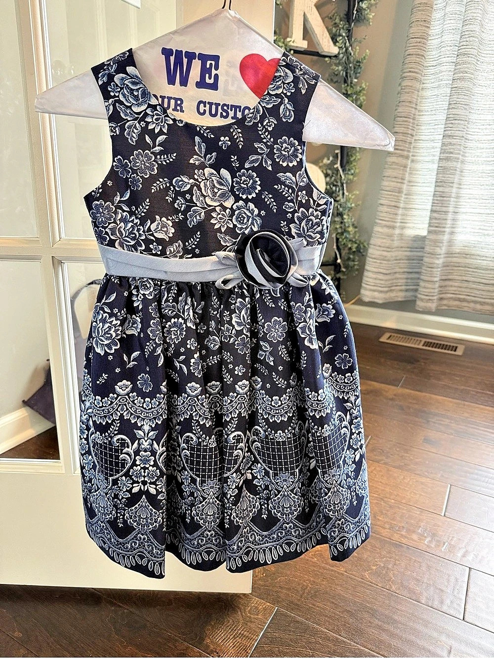 Jayne Copeland Girls Size 5 Floral Formal Dress